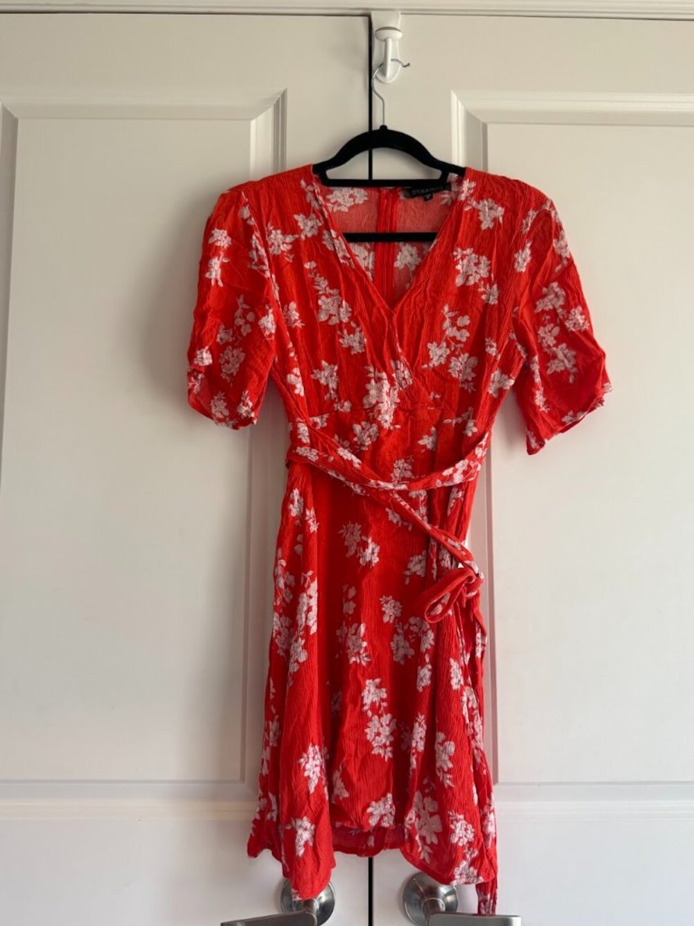 Dynamite Orange and Floral Mini Dress
